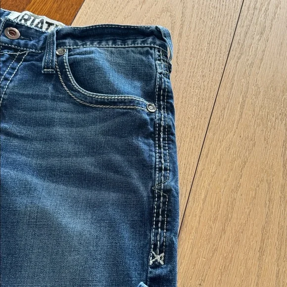 Ariat Men's M5 Classic Blue Straight Jeans - Picture 6 of 14